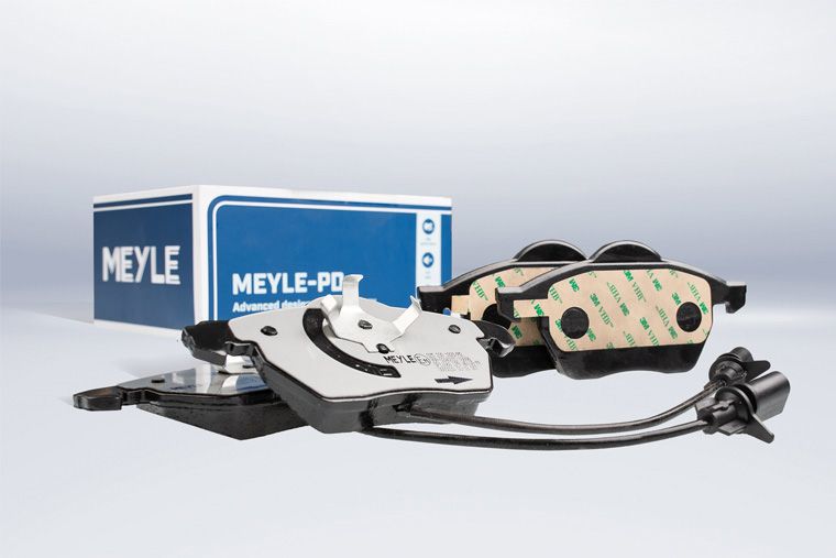 Priorité aux performances et à la réduction du bruit : plaquettes de freins MEYLE-PD constituées d’un mélange de garnitures de friction à base de technologies avancées.
